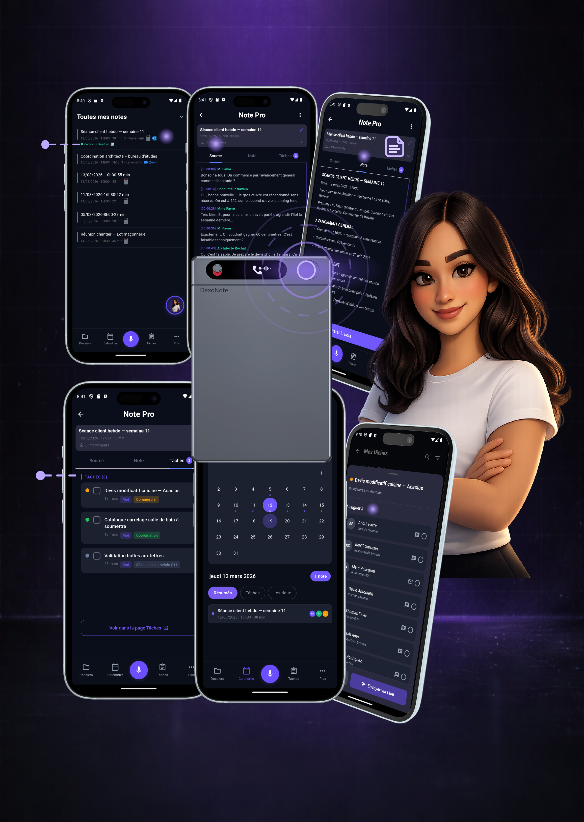 DexoNote - Device + App + Lisa